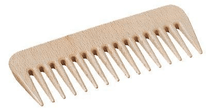 Wooden styling comb