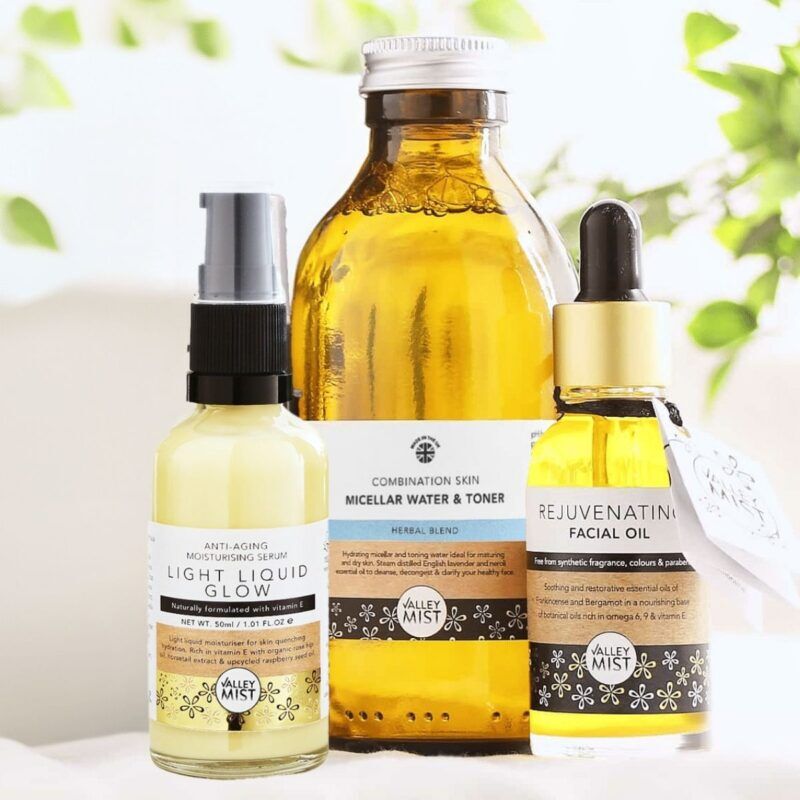 3-step-natural-skincare-routine-combination-skin 2 Daily natural skincare routine bundle for combination skin – Valley Mist