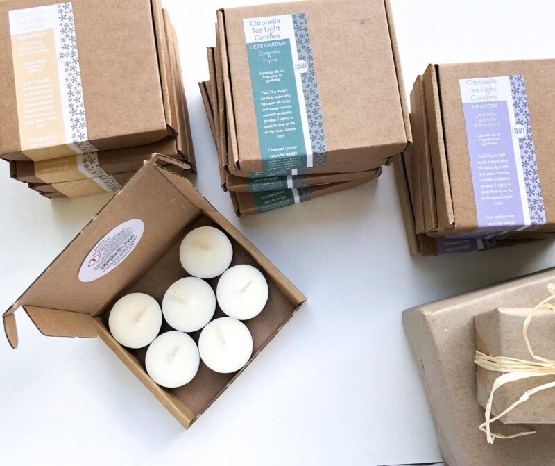 handmade citronella candles