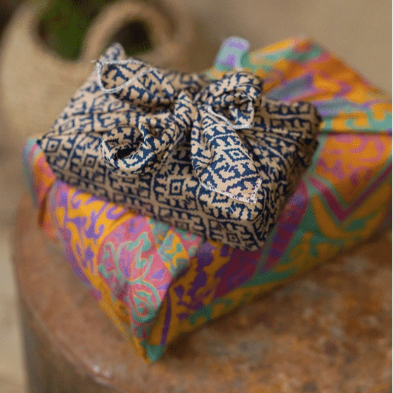 Recycled Sari Gift Wrap-02 Recycled Sari Gift Wrap-02