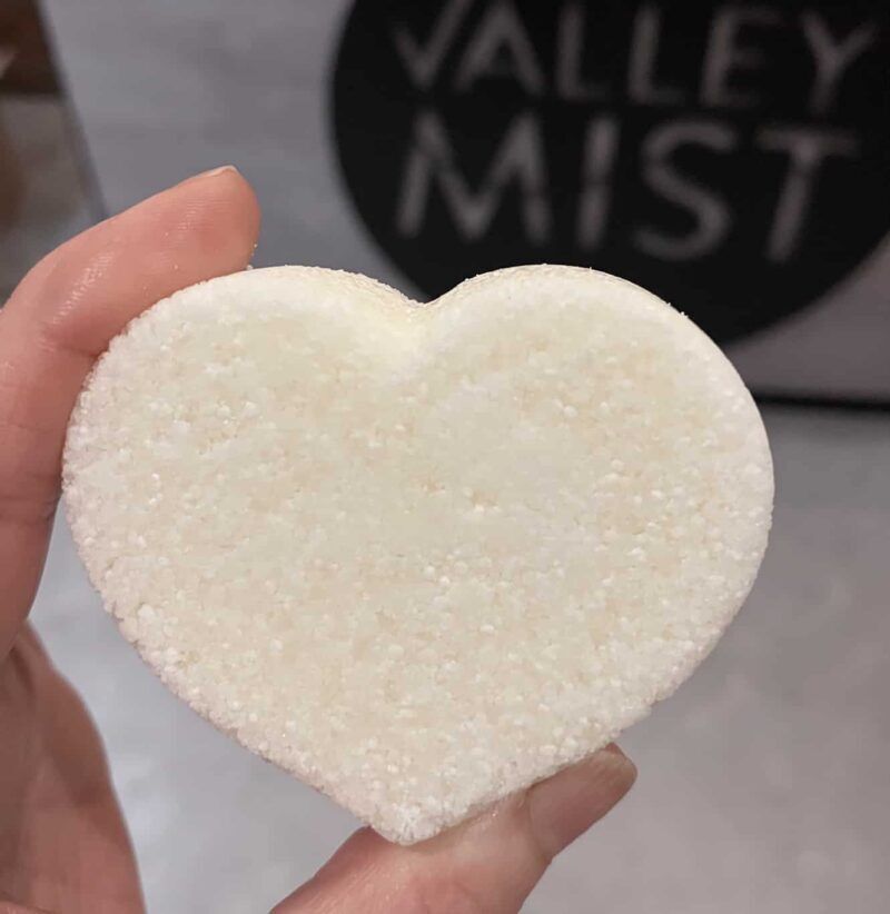 Luxury foot soak fizzer love heart shaped