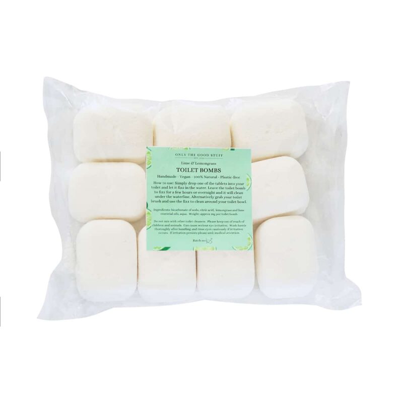 toilet bombs lime and lemongrass