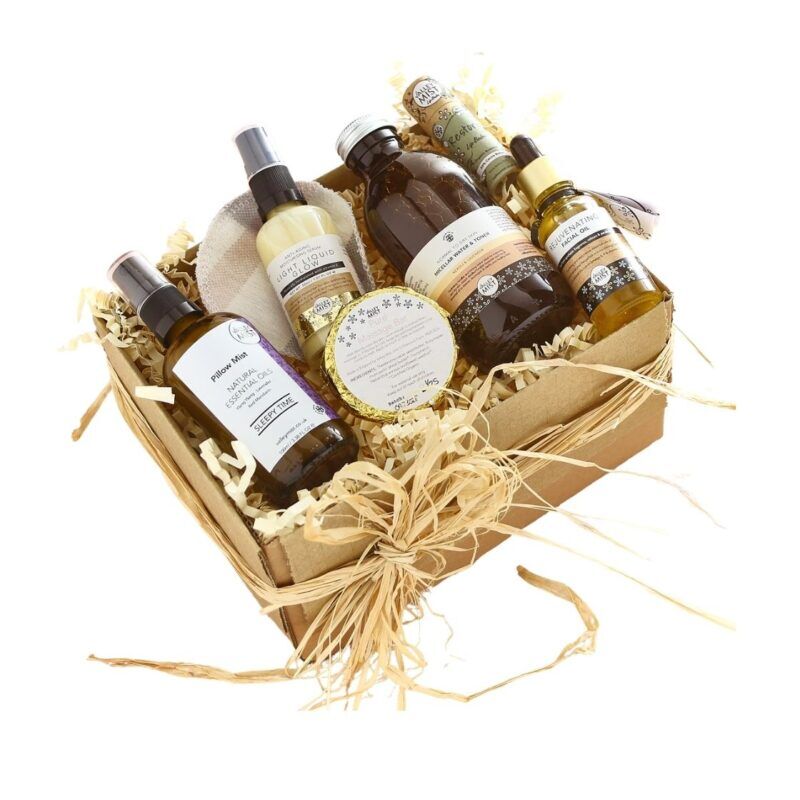 Natural and organic wellness gift box with six handmade products – Valley Mist